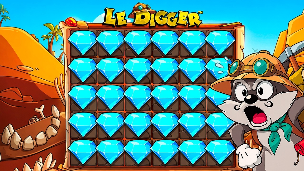 I hit SO MANY 5 Scatter Bonuses on Le Digger!
