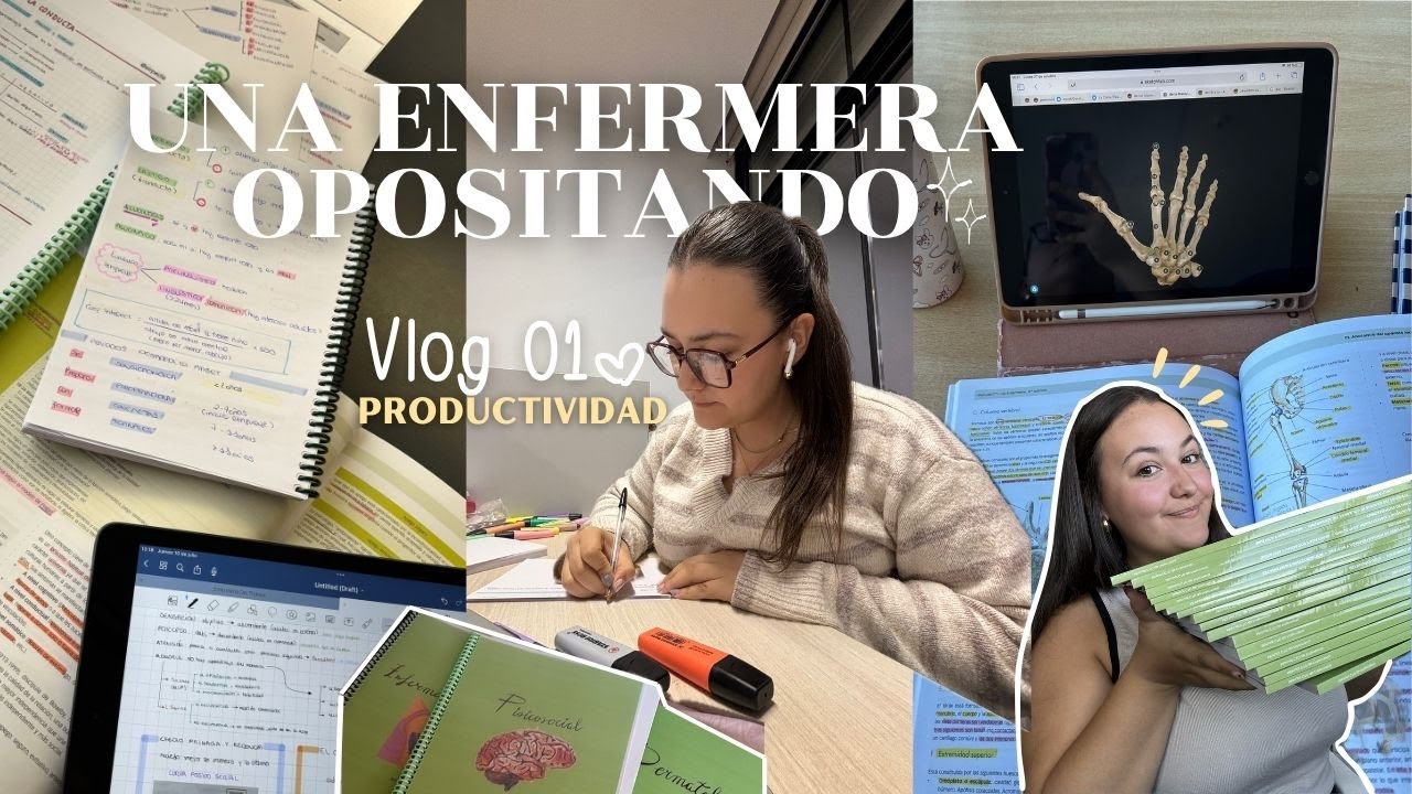 Vlog de una ENFERMERA OPOSITANDO👩🏽‍💻🏥⭐️| ser productiva, gym, motivación, primer día de oposición..