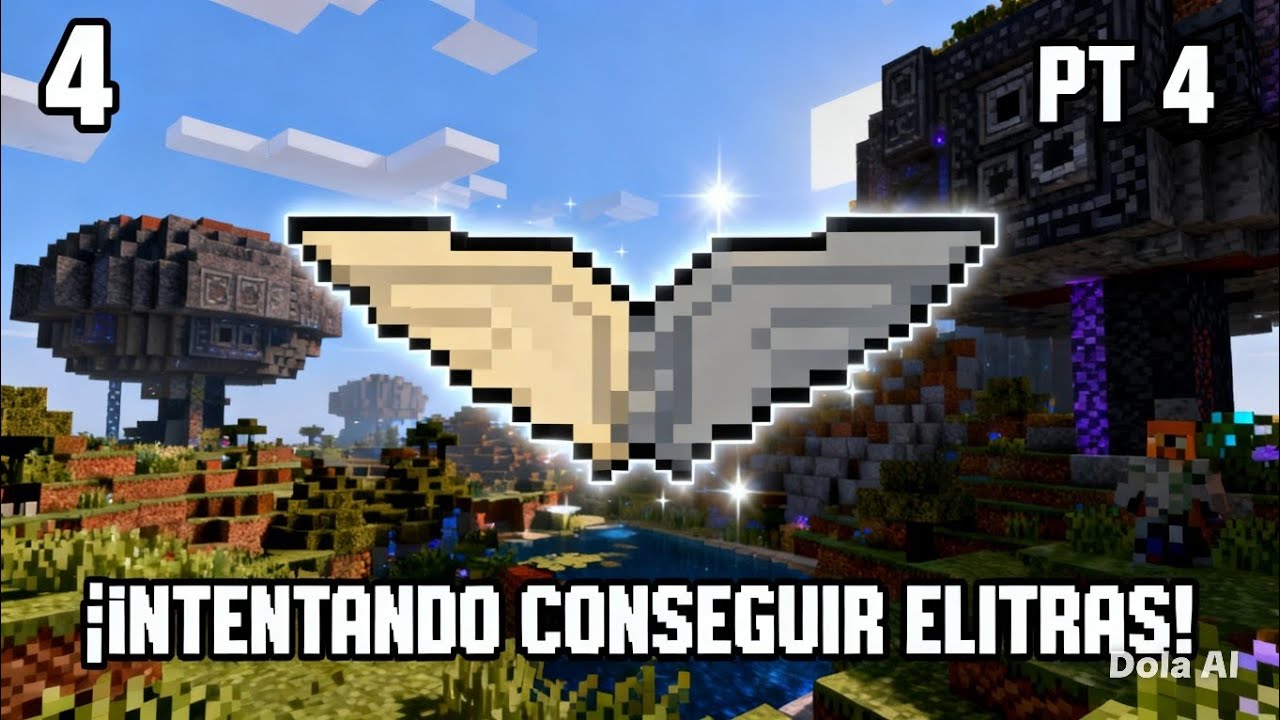 Pt 4 intentando conseguir elitras en Minecraft 