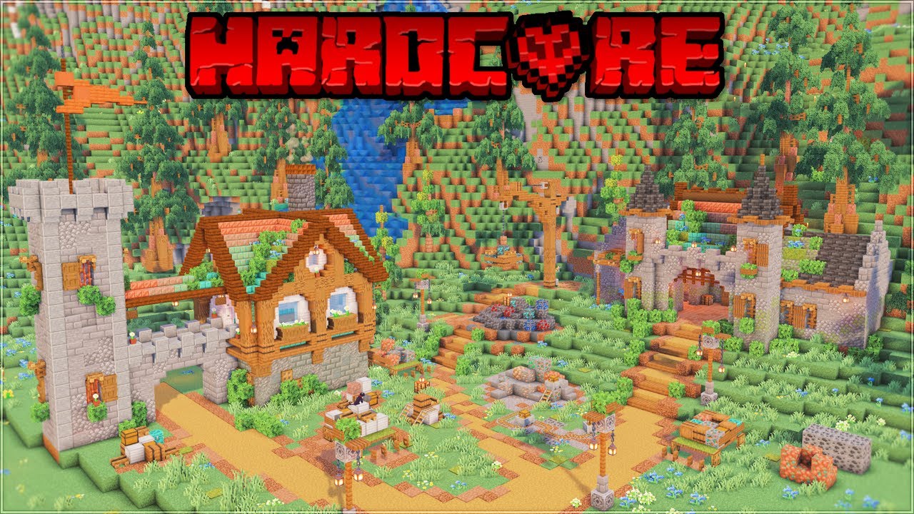 I built the ULTIMATE cozy mining area in my Hardcore Minecraft world! ⛏️
