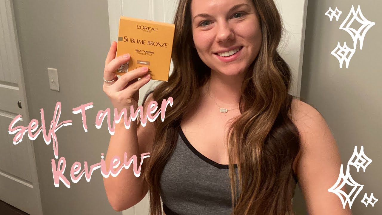 SELF TANNER REVIEW! LOREAL SUBLIME BRONZE TOWELETTES | Destiny Phillips