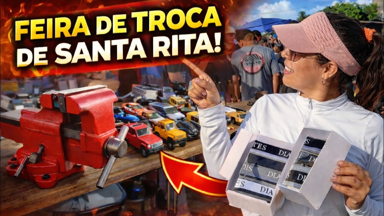 RELÍQUIA E NOVIDADES NA FEIRA DE TROCA DE SANTA RITA