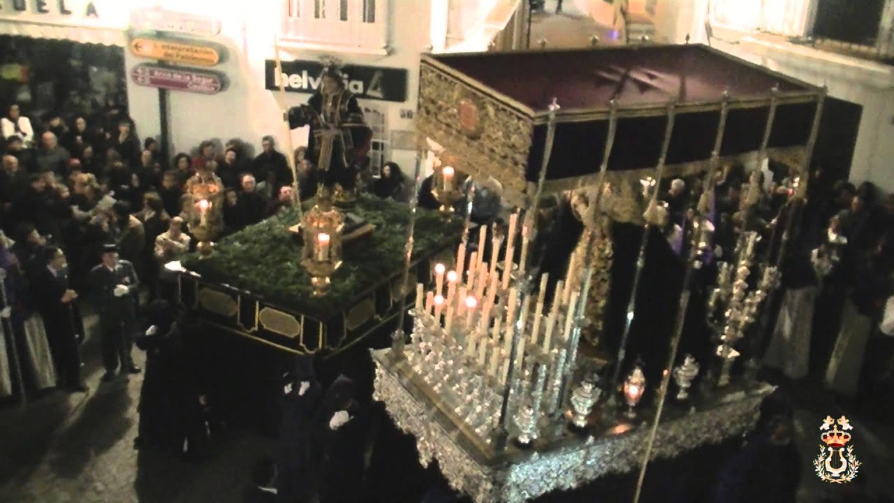 Jesús Nazareno, Vejer 2013. Encuentro en la Plazuela con La Saeta. A.M. Virgen de la Oliva