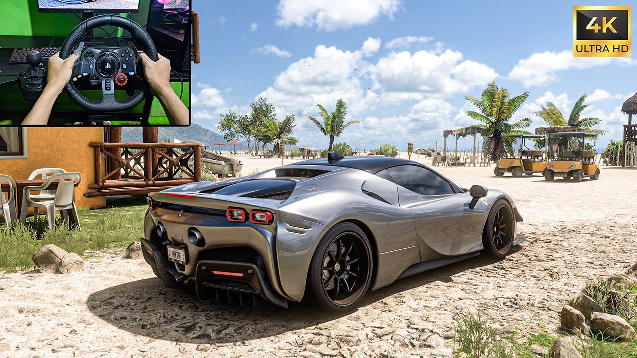 Ferrari SF90 STRADALE 2020 Forza Horizon 5 Stering Wheel Gameplay