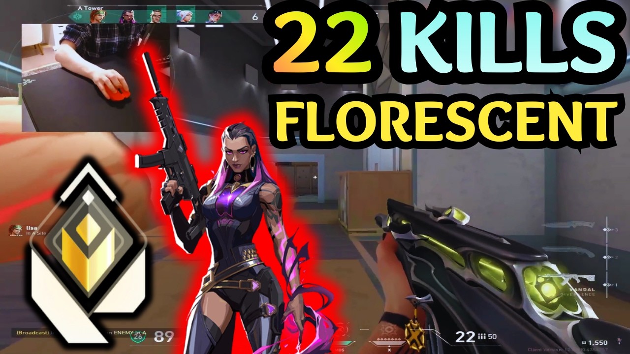 🔥 FLORESCENT REYNA 22 KILL DOMINATION &mdash; Split MAP 🔥 Valorant VOD