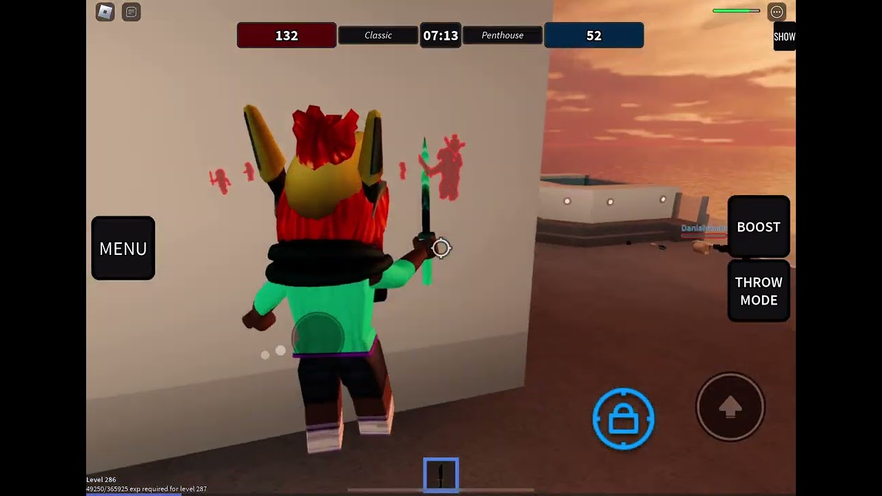 Murderer vs sheriff. Murderer gameplay! | 124 kills |
