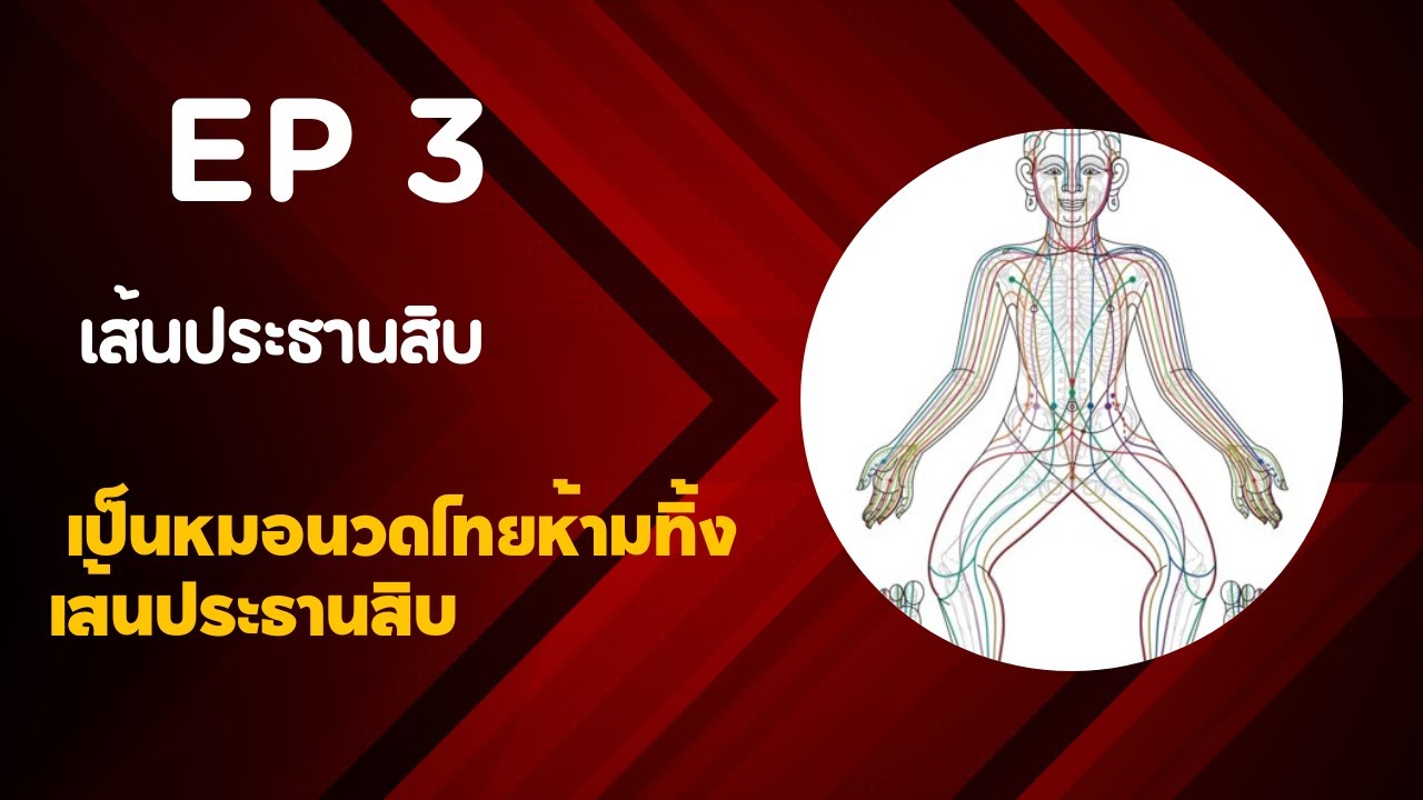 ตอนที่ 3 เส้นประธานสิบ เป็นหมอนวดไทยห้ามทิ้งเส้นประธานสิบ
