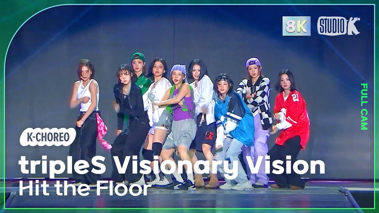 [K-Choreo 8K] 트리플에스 VV 직캠 'Hit the Floor' (tripleS Visionary Vision Choreography) @MusicBank 241025