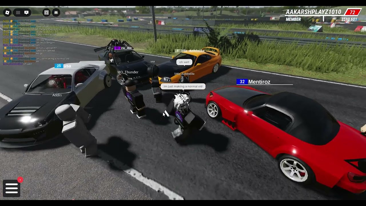 cool car meet in prodigy drift (some guy thought I was fake lol)
