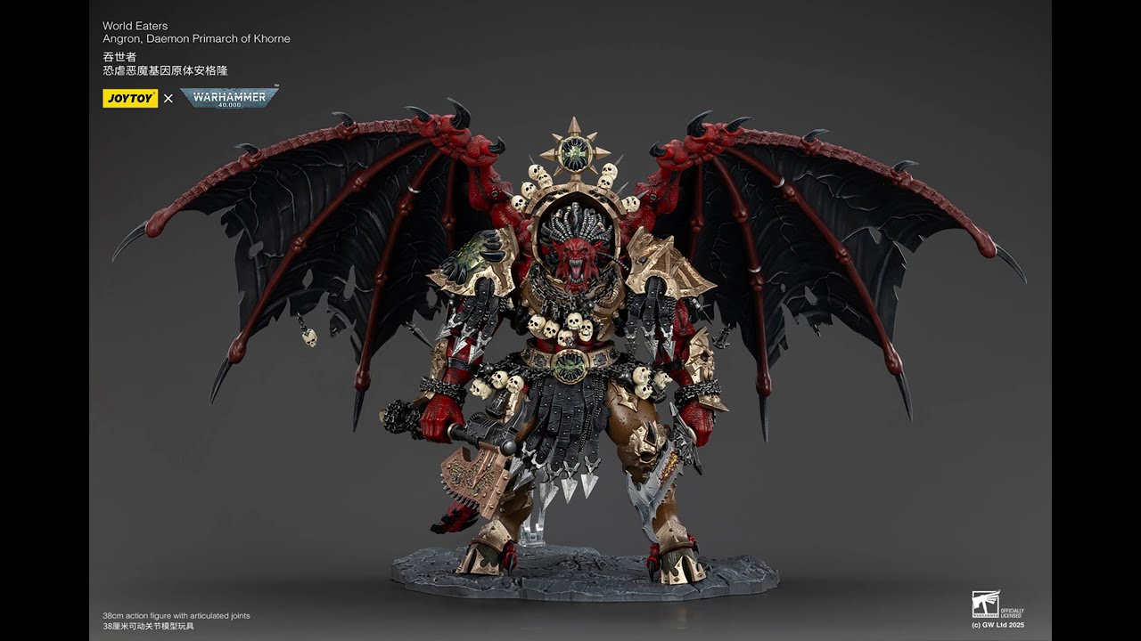 JoyToy 1/18Warhammer40K Пожиратели Миров Ангрон Демон Примарх Кхорна