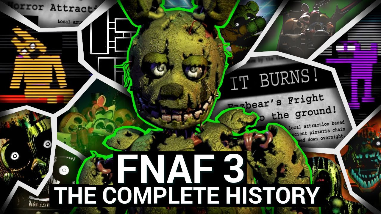 Полная история FNAF 3 (ретроспектива Five Nights at Freddy's 3)