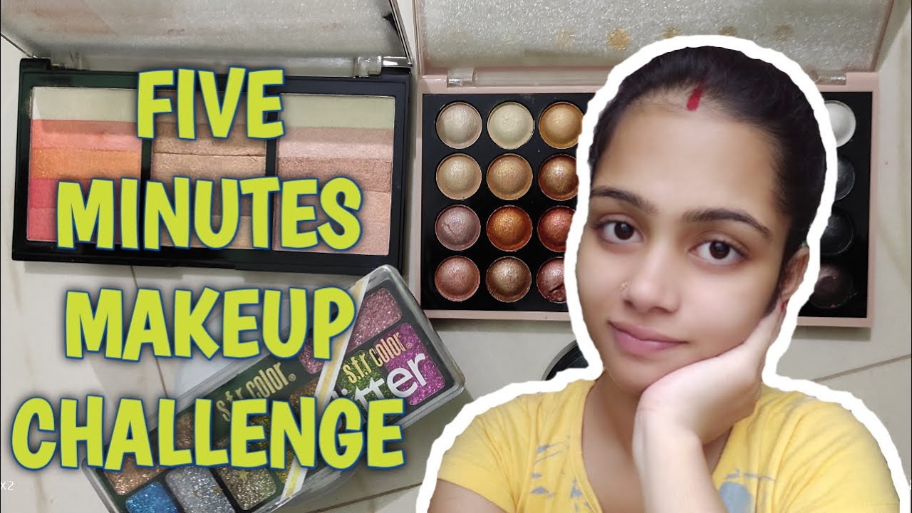 FIVE MINUTE #MAKEUP #CHALLENGE VIDEO| #POOJA