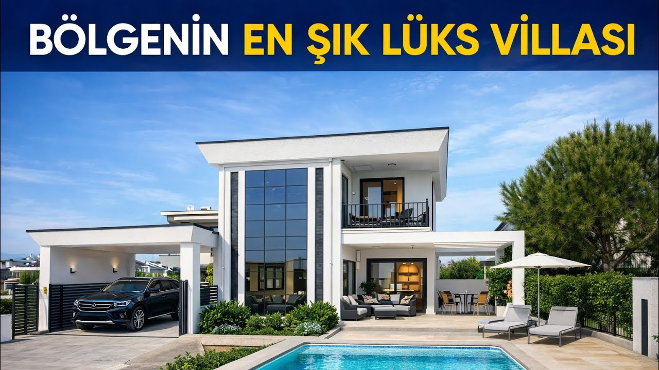 DİDİM’DE FUL EŞYALI TAM MÜSTAKİL MODERN SATILIK VİLLA. 