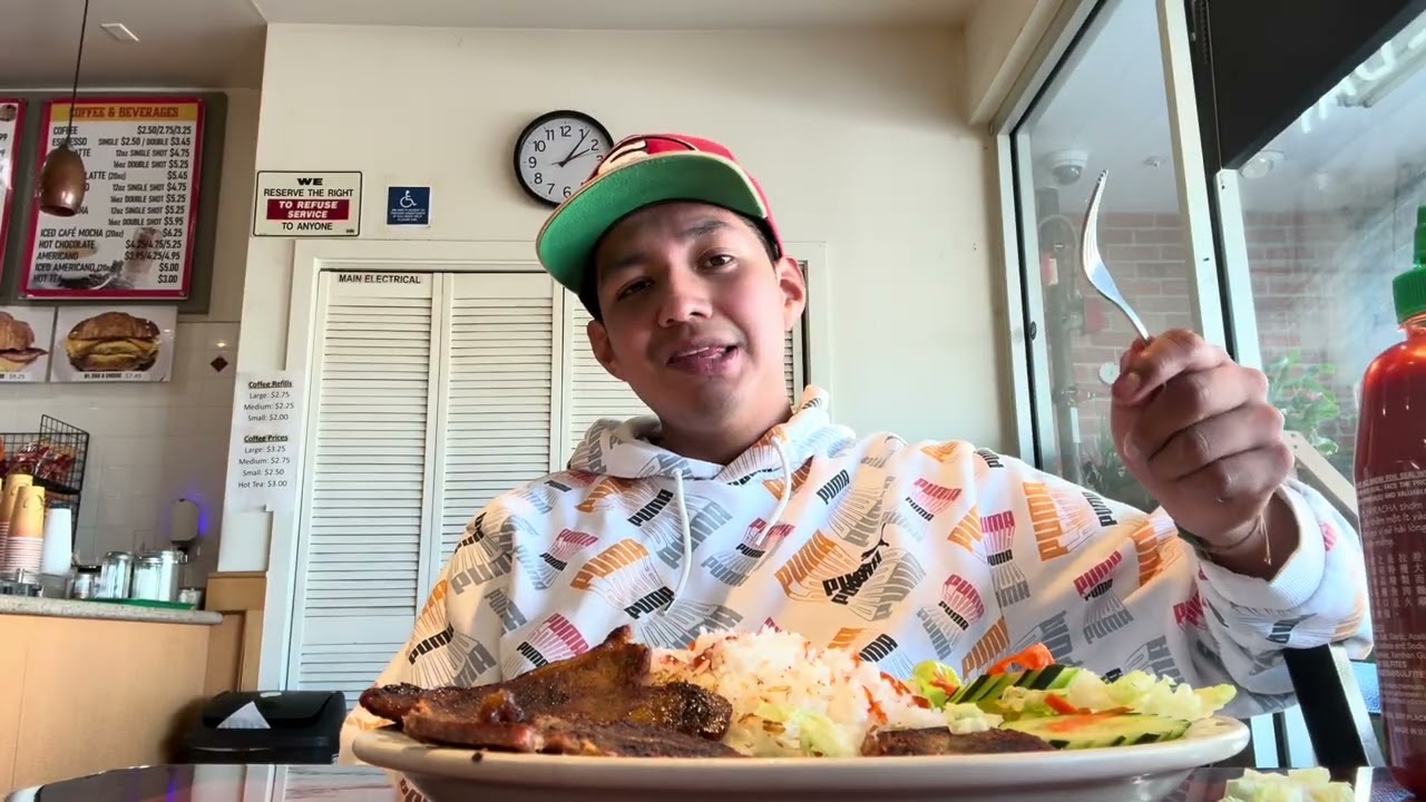 Eating at a Deil restaurant