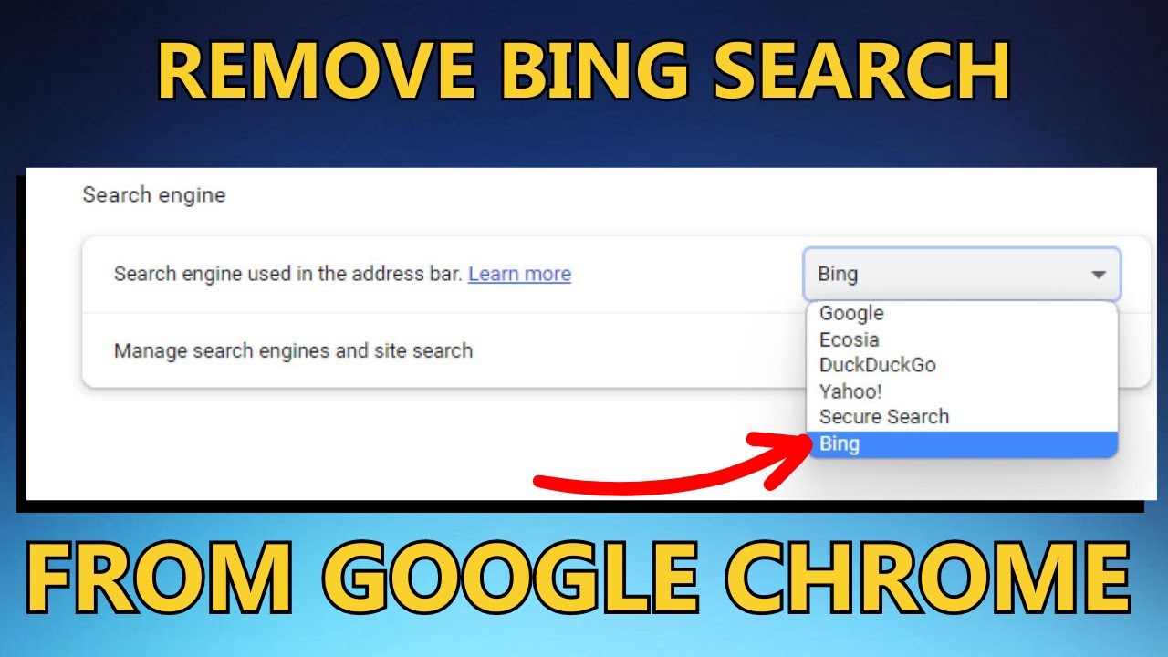 How to Remove Bing from Google Chrome [2023]