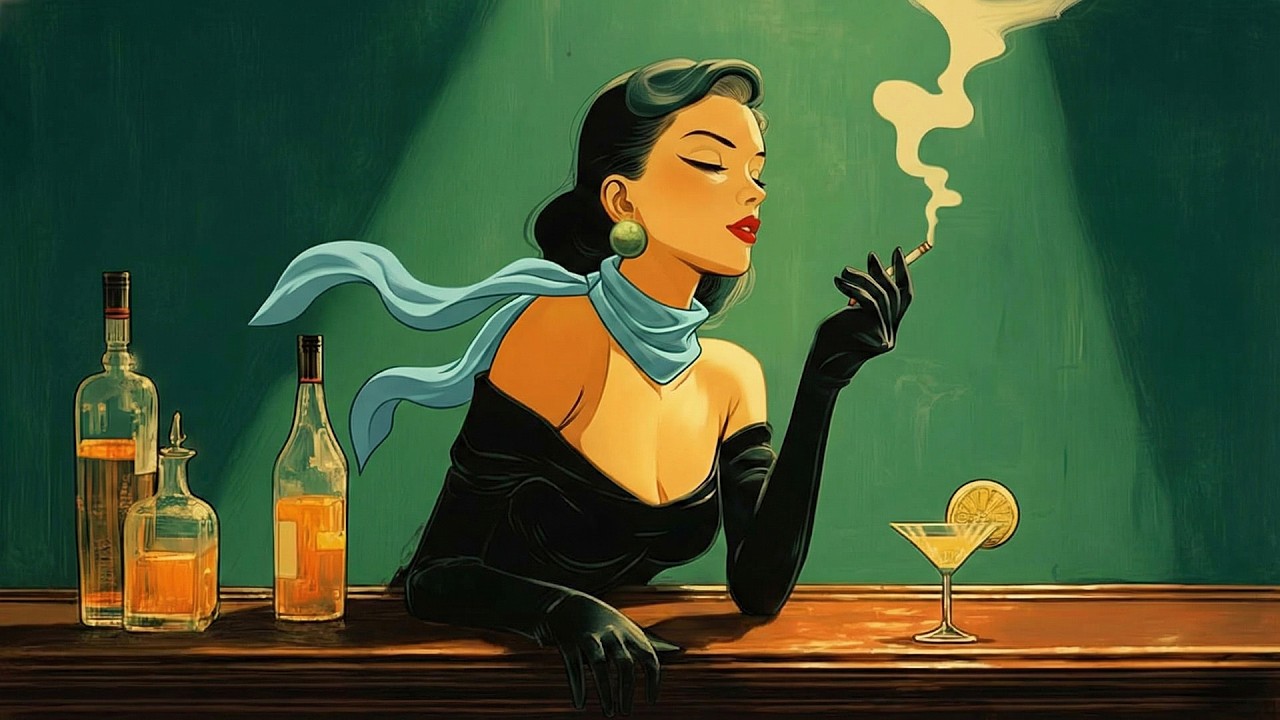 1940s Cozy Jazz Bar – Winter Nostalgic Jazz Mood