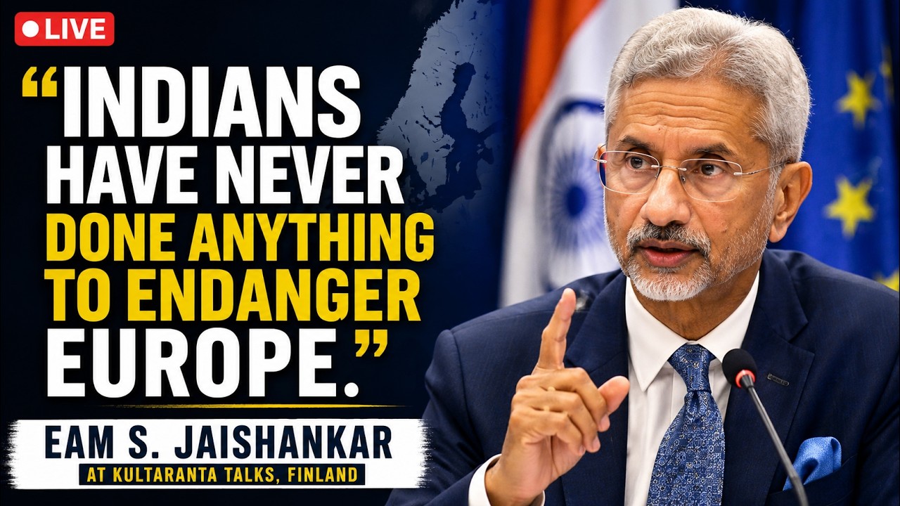 LIVE: EAM Jaishankar At Finland's Kultaranta Talks | India-Europe Relations & Global Security
