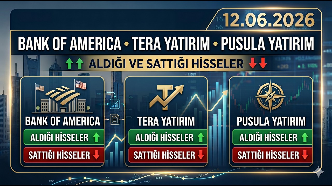BANK OF AMERİCA - TERA YATIRIM ve PUSULA YATIRIM ALDIĞI VE SATTIĞI HİSSELER 12.06.2026