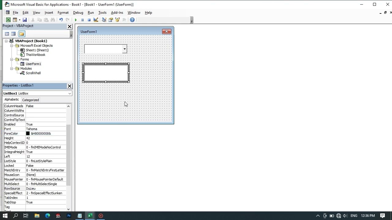 Scroll Wheel 64 bit VBA