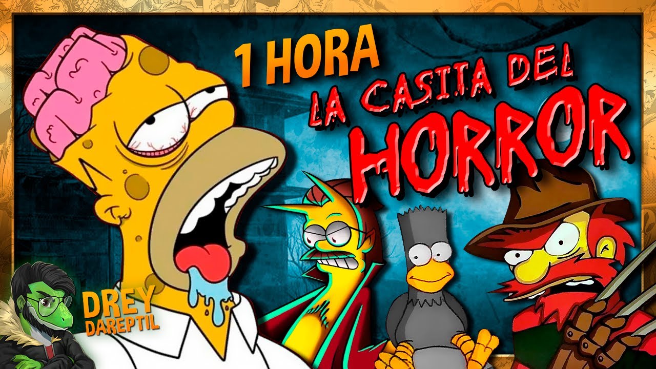 1 HORA de La Casita del Horror de LOS SIMPSON (#1 Maratón de Capítulos) | Drey Dareptil