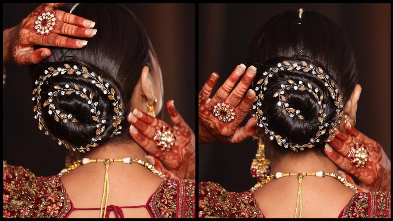 ELEGANT SLEEK BUN  | BRIDAL HAIRSTYLE TUTORIAL | EASY HAIRDO