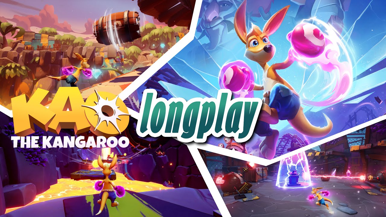 Kao the Kangaroo (2022) - longplay, full walkthrough, no commentary, wersja PL
