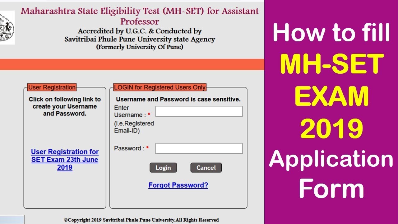 How to fill MH-SET EXAM 2019 Application Form || SET EXAM का Online Form कैसे Fill करें ?