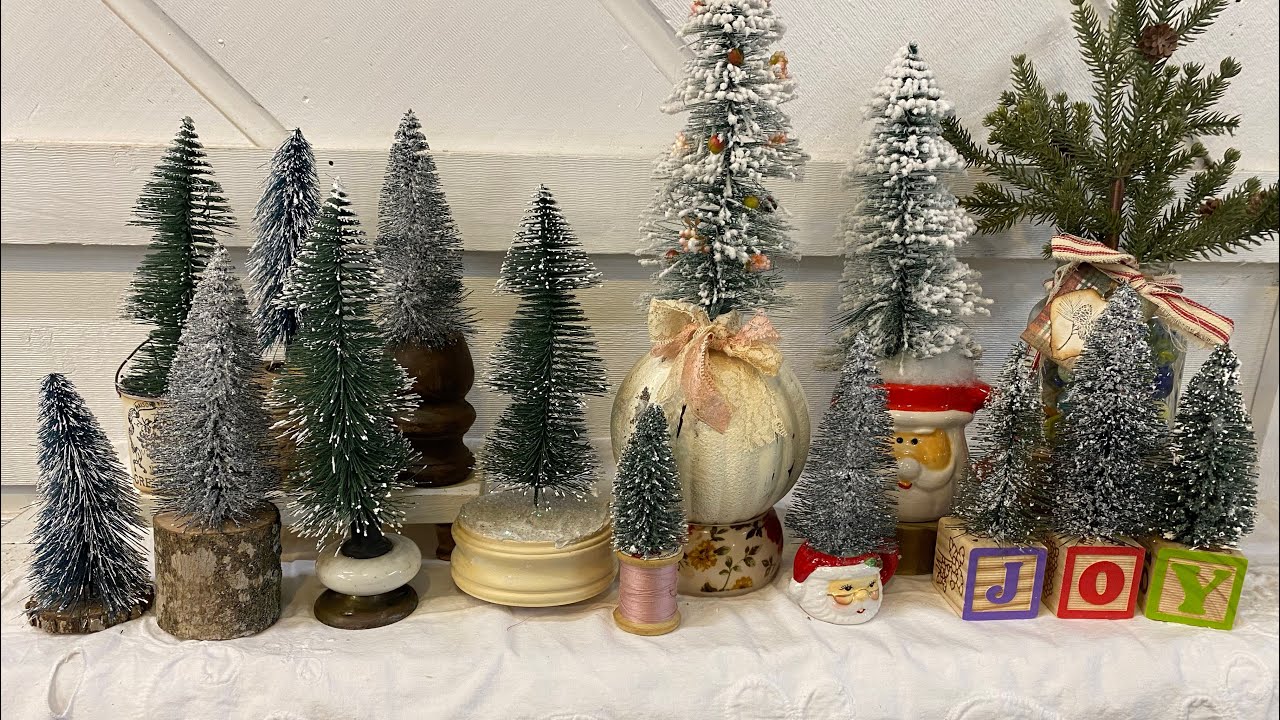How to Display Bottle Brush Trees