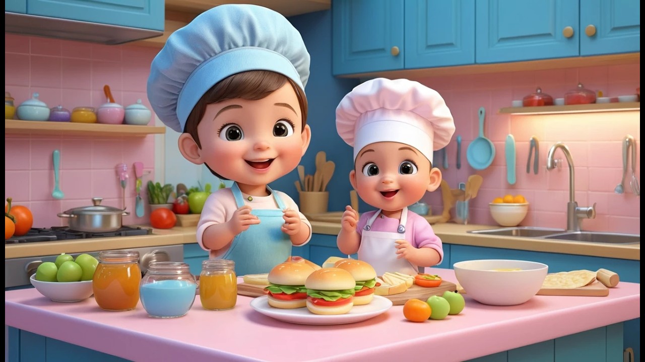 Tiny Chef Sandwich Jam | Fun Cooking Learning Song for Toddlers
