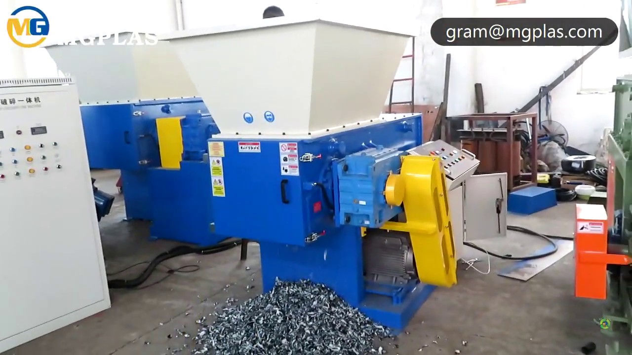 Plastic lumps shredder (2019): single shaft shredding machine for pe pp pvc pet abs lumps