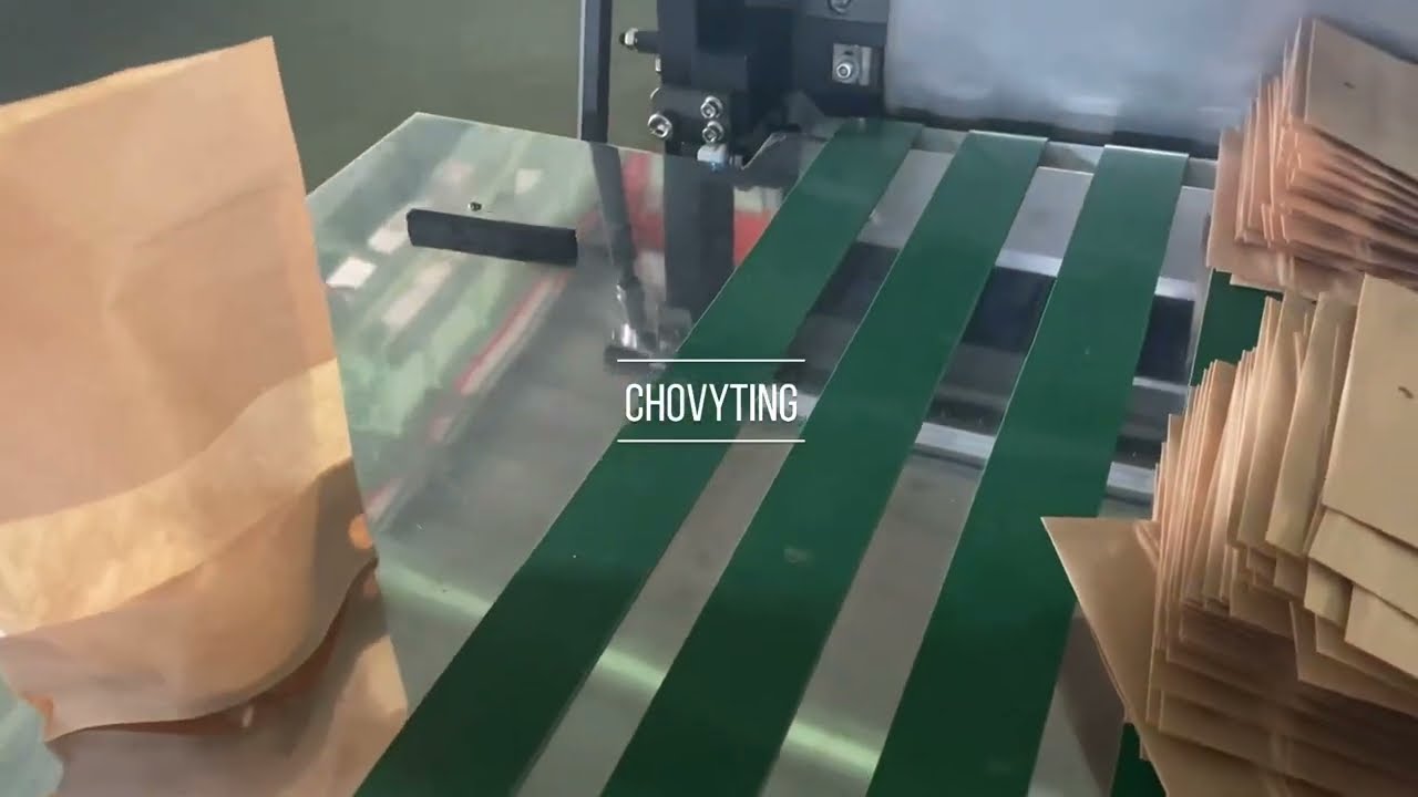CWZD-600C+FD window kraft paper stand up pouch making machine