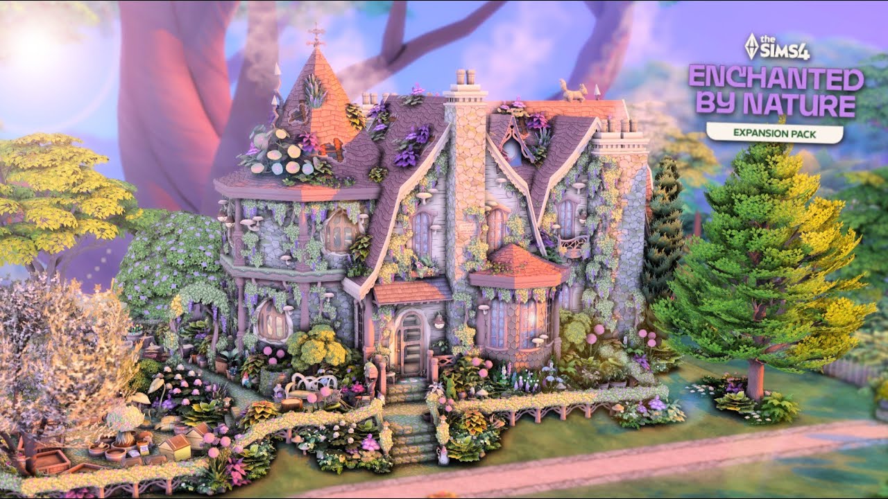 Whimsical Fairy Cottage 🧚‍♀️🌱// The Sims 4: Enchanted by Nature // Speed Build // No CC #eapartner