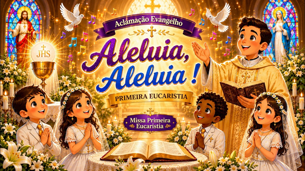 Canto de Aclamação Evangelho - Aleluia, Aleluia ! - Primeira Eucaristia - Missa Primeira Eucaristia