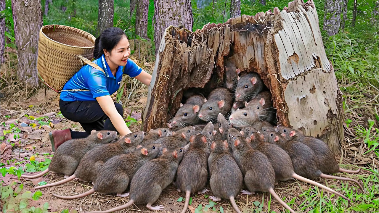 Harvest 1000+ Giant Forest Rats Go to Market Sell | 150 Days From Newborn to Survivor | off the grid