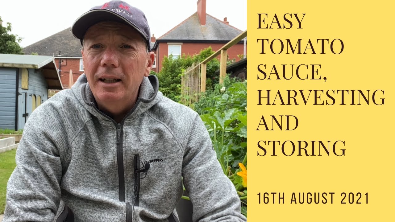 Planning for winter, easy tomato sauce, harvesting and storing