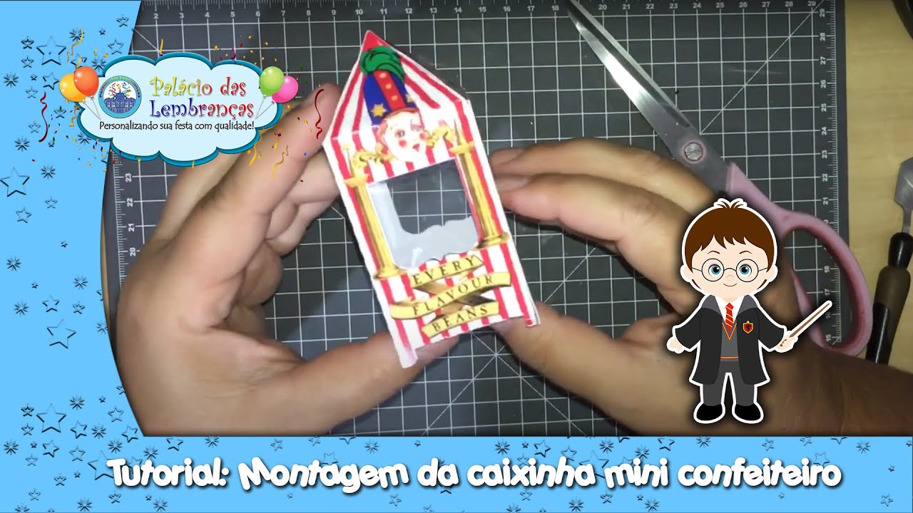 Tutorial: Montagem da caixa feijão (todos os sabores) - Harry Potter
