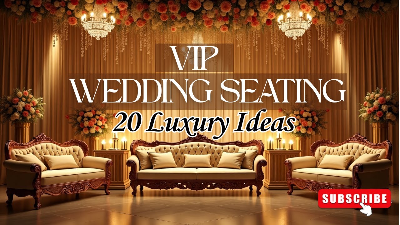 &ldquo;20 VIP Sofa & Wedding Guest Sofa Ideas | Shaahi Shaadi Decor | Golden Decor&rdquo;