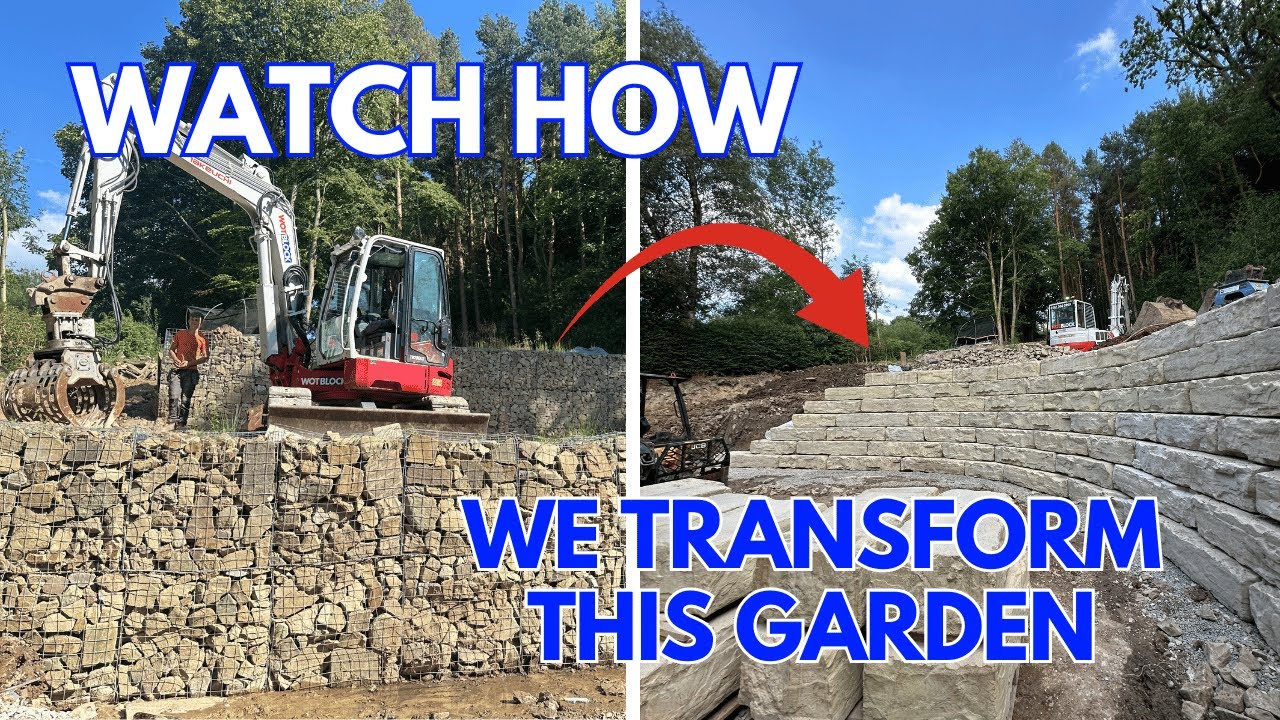 Grand Ledge Project DAY 1: Gabion Wall FAILED 😰 New Retaining Wall?