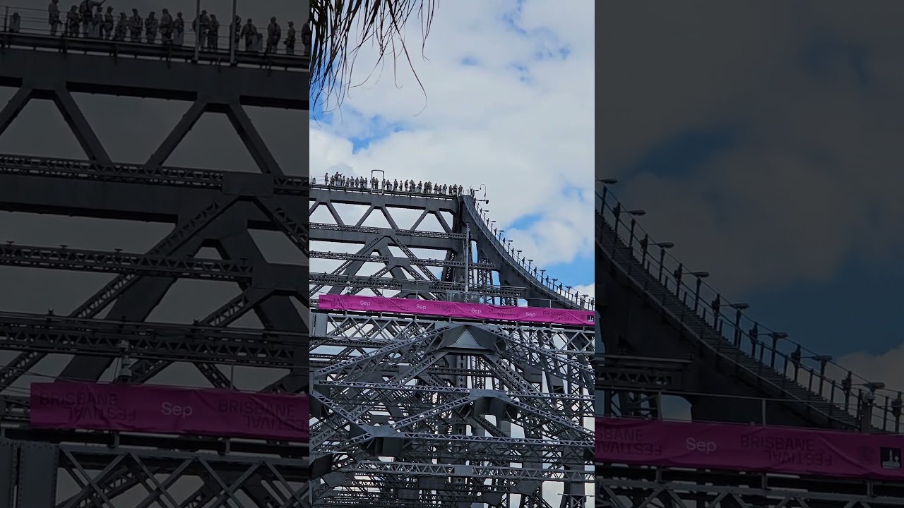 Story Bridge Climbers #brisbane #storybridge #bridge #adventure #youtubeshorts