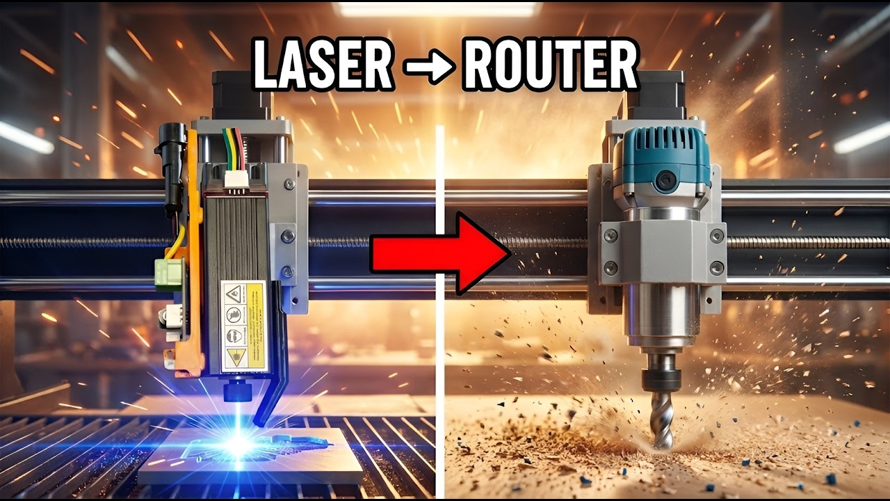 I Turned My Laser CNC Into a CNC Router