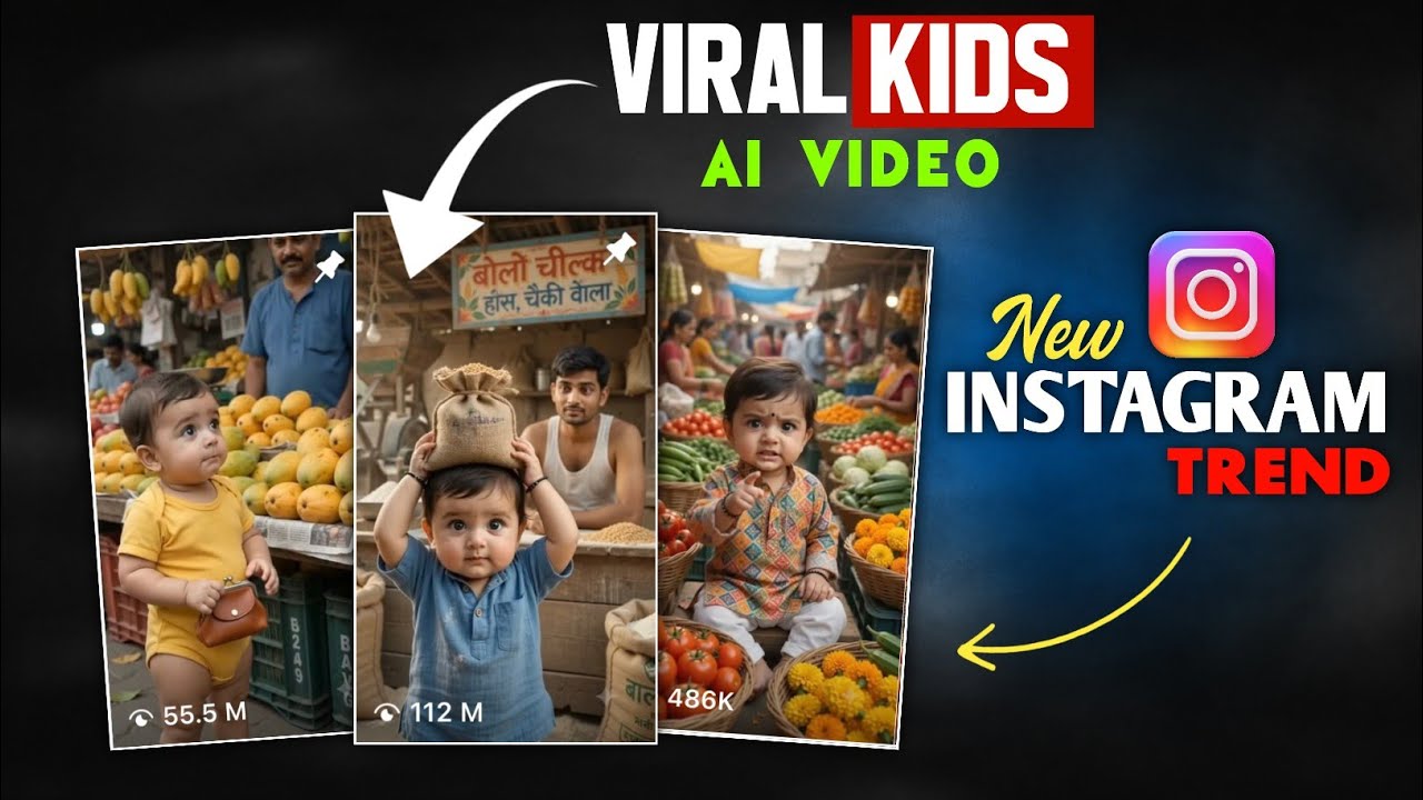 Instagram Viral Ai Kids Video Kaise Banaye | Baby Kids Funny Ai Video Kaise Banaye