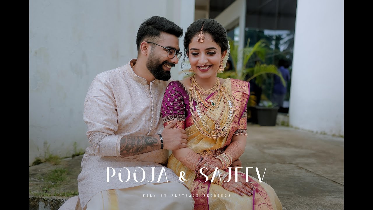 POOJA & SAJEEV | Kerala Traditional Hindu Wedding Highlights | Playback Weddings