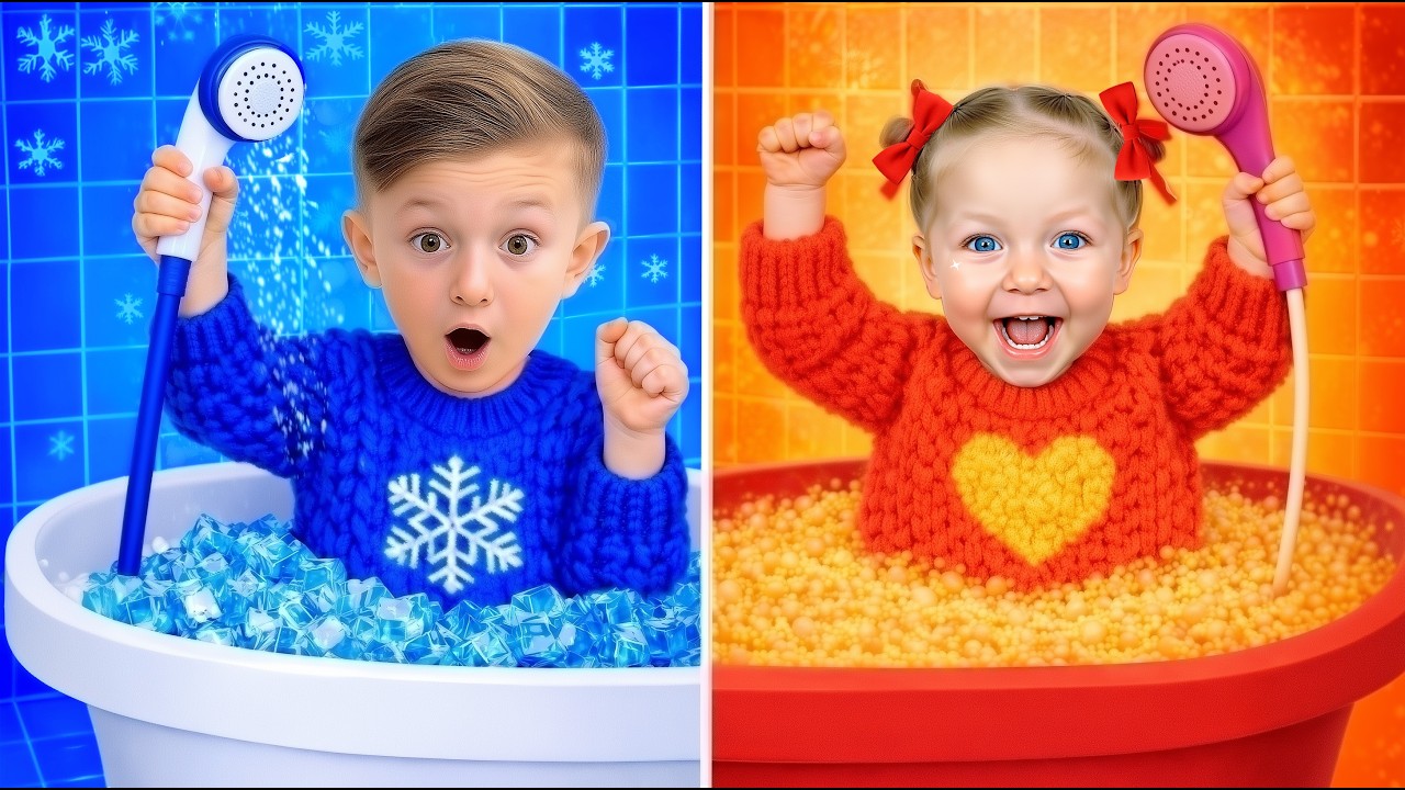 Eva Girls Pink vs Niki Boys Blue | BIG Challenge | Fun 1 Hour Compilation