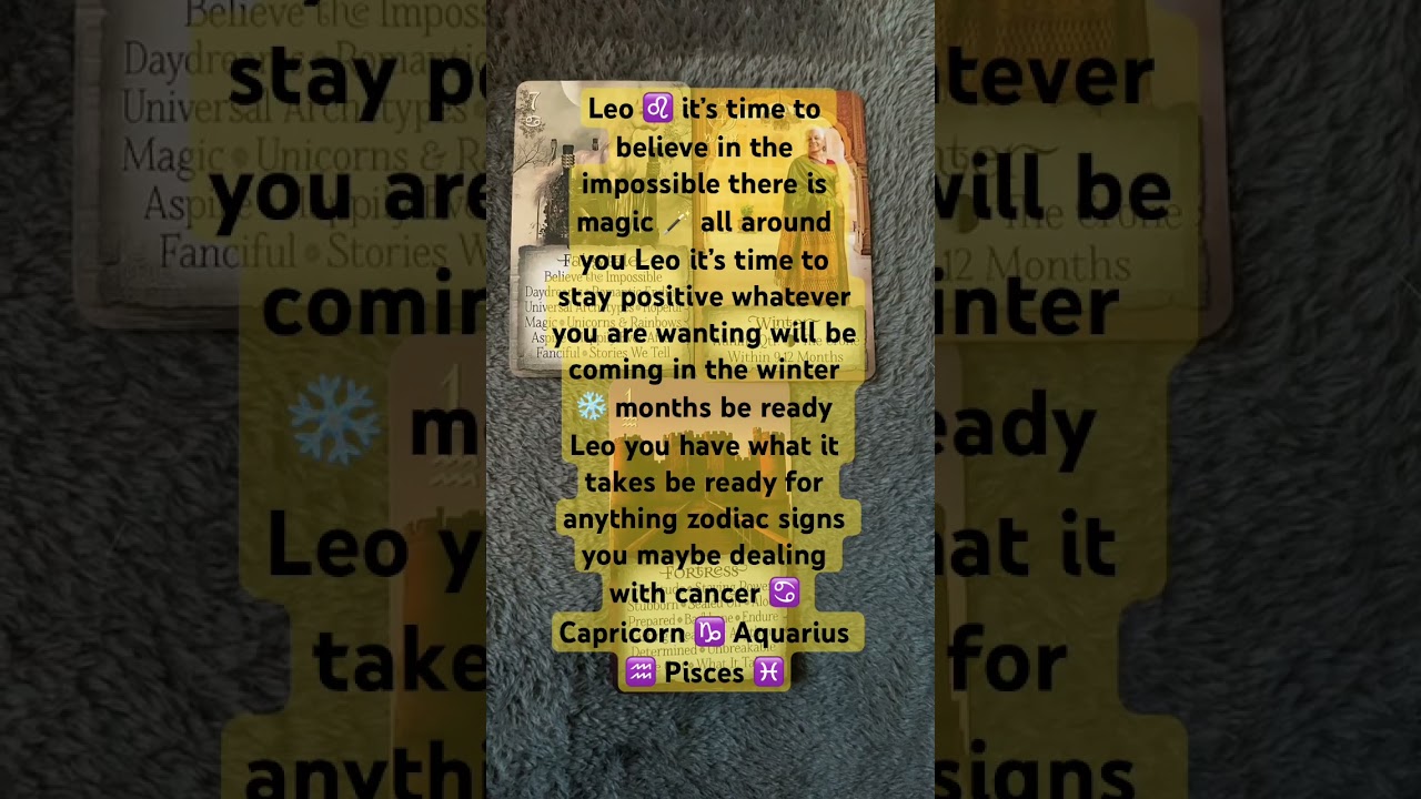 #leotarot #leo #leotarotreading #tarotreading #tarot #aquarius #pisces #cancertarot #capricorn