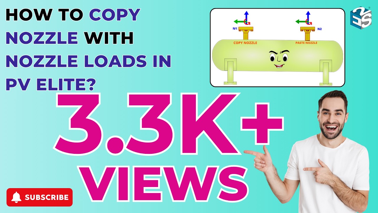 HOW TO COPY NOZZLE WITH NOZZLE LOADS IN PV ELITE | ONLINE TRAINING | PV ELITE