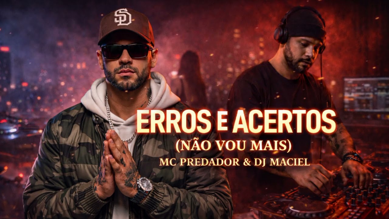 NÃO VOU MAIS 💔 ERROS E ACERTOS – MC Predador & DJ Maciel | Rap Melódico Chiclete