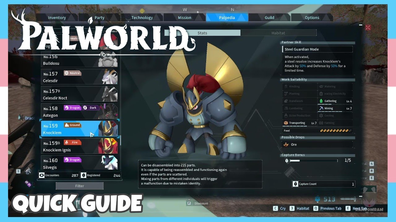 Where To Catch Knocklem In Palworld *1.0 Update* | Location Quick Guide