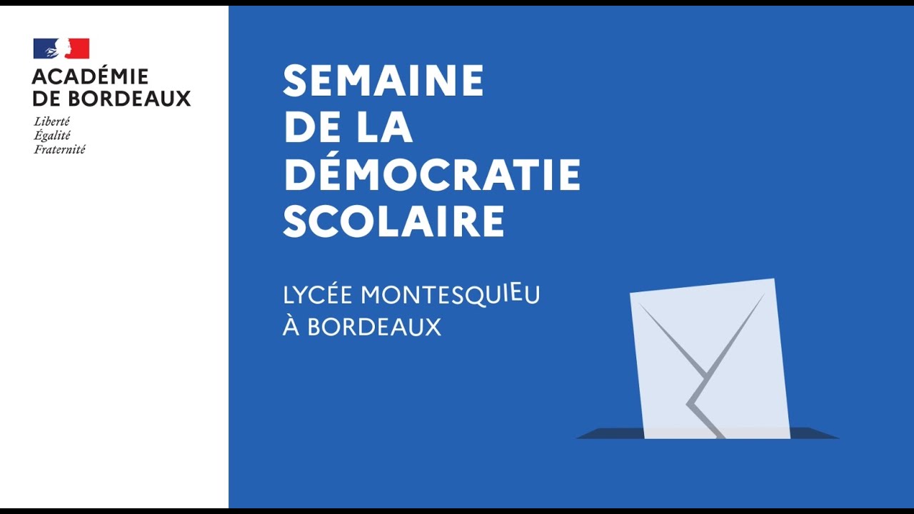 Semaine de la démocratie scolaire : Élection des CVL au Lycée Montesquieu