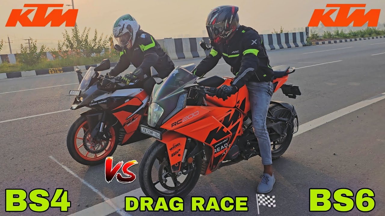 KTM RC 200 BS4 VS KTM RC 200 BS6 ( DRAG RACE ) 🔥