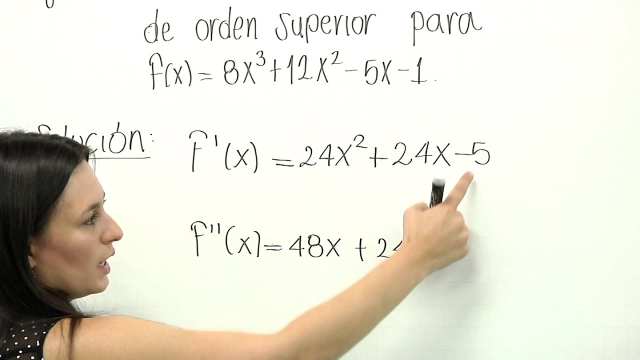 Derivadas de orden superior 1